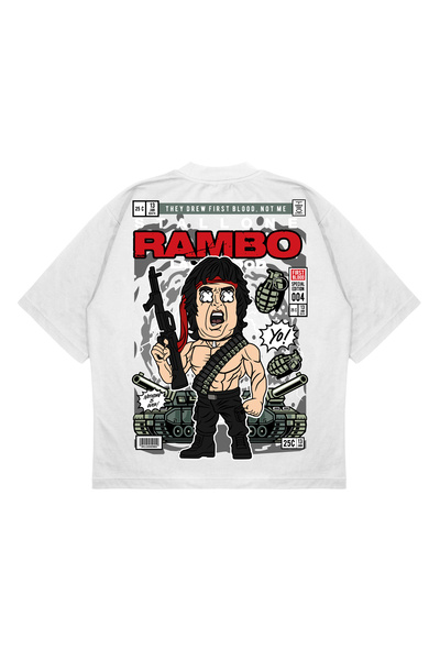 PURE EFFECT Unisex Oversize kroj Rambo ruksak Štampano širokog kroja od debel...