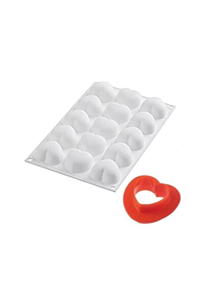 silikomart Silicone mold mini hearts, Cupido, 15 cavities