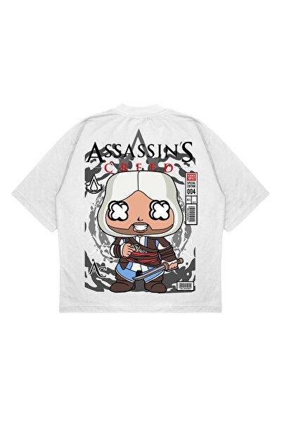 PURE EFFECT Unisex Oversize kroj Assassins Creed ruksak Štampano čvrste kroje...