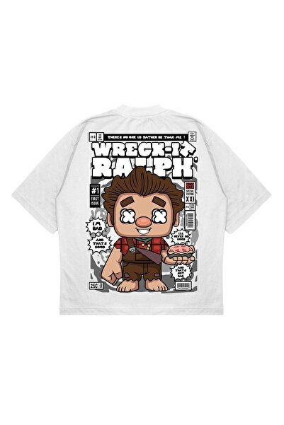 PURE EFFECT Unisex Oversize kroj Wreck-ıt-ralph ruksak Štampano širokog kroja...