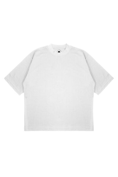 PURE EFFECT Studio Route Long Bullets with Suitable Thick Fabric of Unisex Oversize Snow Tee