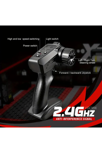 Shem Uzaktan Kumandalı 1:24 Şarjlı RC Araba 2.4ghz 4WD 20Km/s Drift Ve Normal Şürüş İçin Ayrı Lastikler