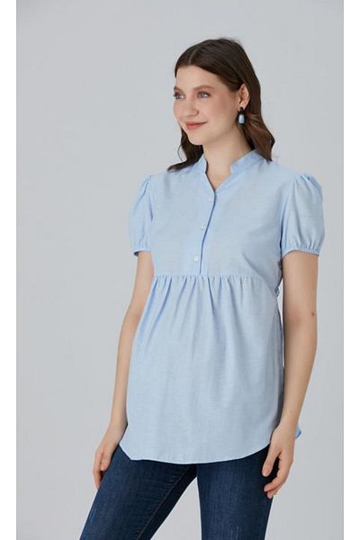 LİYACA Pantaloni de maternitate - mâneci scurte, cămașă de bumbac