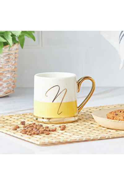 Karaca Letter N, Porcelain Mug, 330ML, Multi