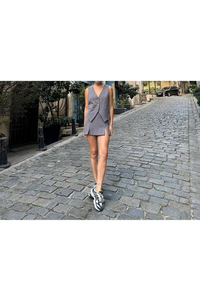 İLKCET MODA Double Kumaş Kadın Yelek