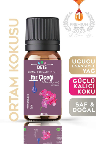 Dets Itır Çiçeği Uçucu Yağı – Buhurdanlık, Difüzör ve Oda Kokusu Esansı, Hava...