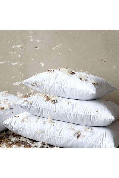 CESSTORE Goose down 2-Piece Throw Pillow with Inner Filling Handmade, Hypoallergenic