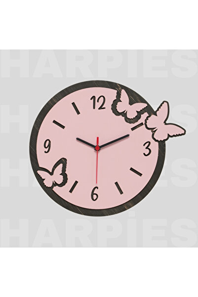 HARPİES Mutfak | Çocuk Odası | Ahşap Duvar Saati | SA7014