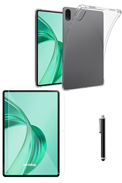 corcishop Honor Pad X8a 11İnç Uyumlu Kılıf Şeffaf Dayanıklı Silikon Kılıf Ekr...