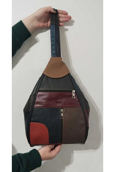 atter Genuine Leather Back Shoulder Bag