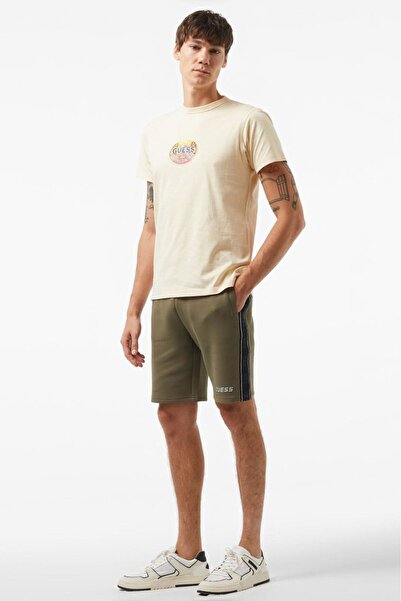 Guess Ανδρικό σορτς Mickey Side Logo - Πράσινο