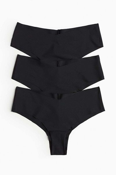 H&M مجموعة من 3 سراويل داخلية غير مرئية