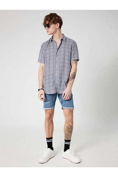 Loft Men's Relax Fit Short Sleeve Shirt Lf 2038886