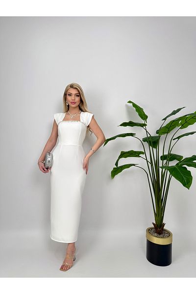 GİZONLY Free Dress with Stone Detail