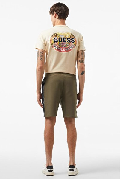 Guess Ανδρικό σορτς Mickey Side Logo - Πράσινο