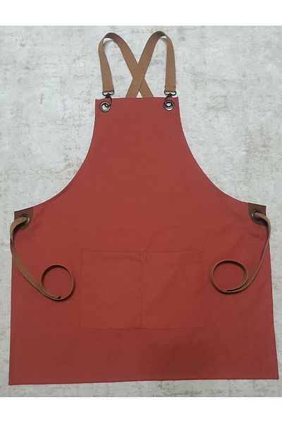 AFİ TEKSTİL Barista Apron Chef Cafe Kitchen Waiter Restaurant Ceramic Canvas Panama Fabric Water Repellent Stain Resistant