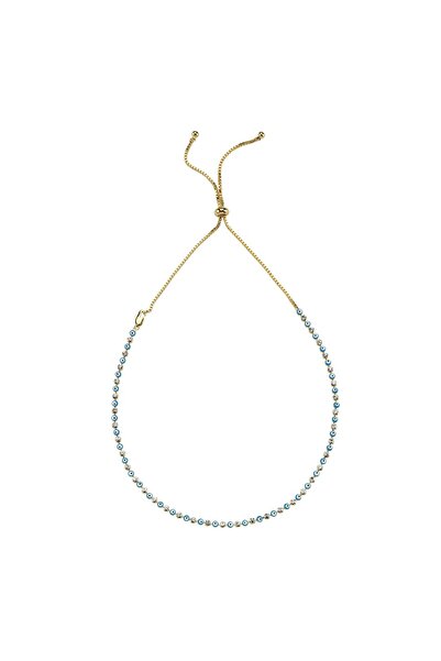 CHARMLUCKY ÖZEL SERİ ASANSÖRLÜ NAZAR CHOKER KOLYE