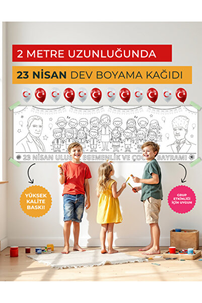 okulposterleri OP-DB03 - 23 Nisan Dev Boyama Kağıdı