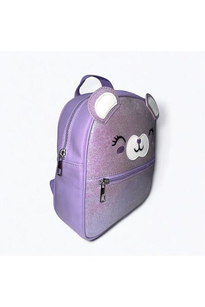çantaevim Rucsac pentru fete cu sclipici de culoare liliac cu model drăguț