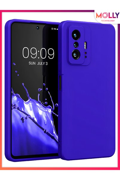 Molly حافظة سيليكون غير لامعة من Saks Blue Guardian لهاتف Xiaomi Mi 11T