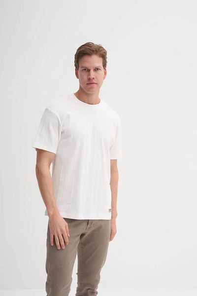 Cazador Crew Neck Slim Fit Lycra Plain T-Shirt