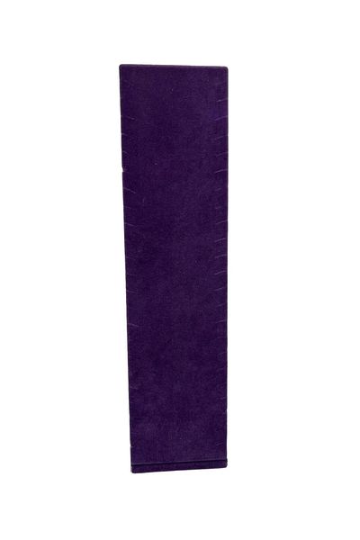 MeGass Dekor Domestic Production Moscow Model Suede Fabric Purple Color 40/10 cm Footed Jewelry Display Stand