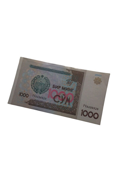 Yediotuz Özbekistan 1000 Som Eski Koleksiyon Yabancı Kağıt Para Eski Para Ant...