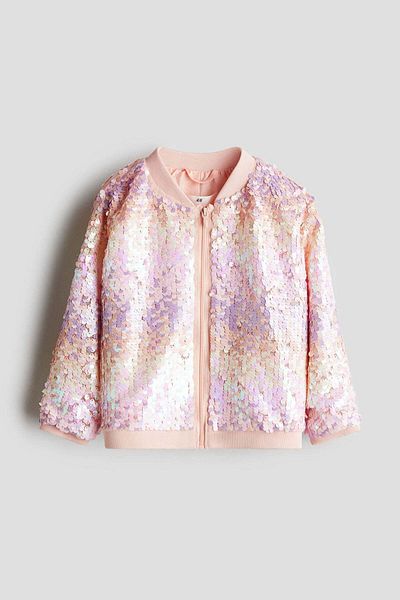 H&M Sequined bomber jacket