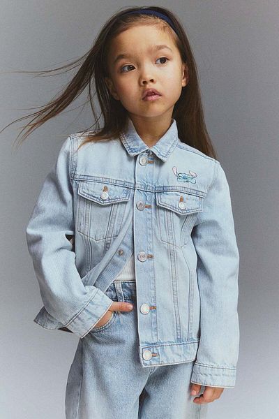 H&M Printed denim jacket