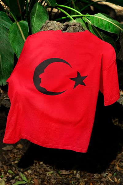 MAGORS Turkish Flag Printed Crew Neck Tshirt
