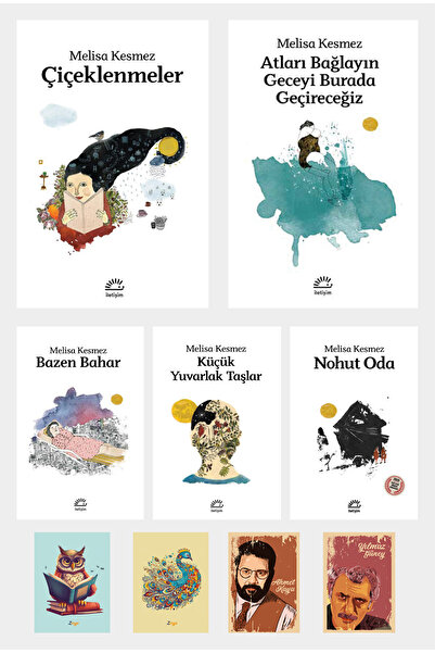 Dara Yayınları MELİSA KESMEZ TÜM SET KİTAPLARI - Çiçeklenmeler - Küçük Yuvarlak Taşlar - Nohut Oda (4 NOT DEFTERLİ)