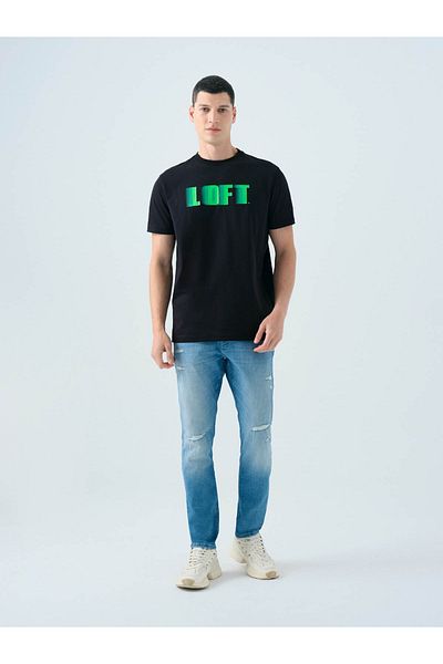 Loft Black Men's T-Shirt Lf2038691