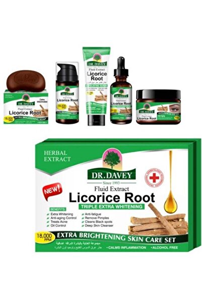 Dr. Davey دكتور دافي مجموعة جذر عرق السوس للعناية بالبشرة