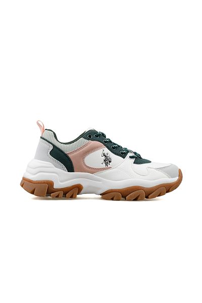 U.S. Polo Assn. Pantofort de damă Tracky 5fx alb-verde A101947352