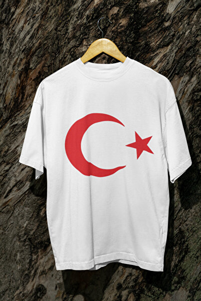 MAGORS تي شيرت برقبة دائرية مطبوع عليه علم تركي من AY STAR