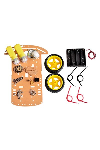 Genel Markalar Arduino Robot Araba Kiti 2wd (2 tekerli + 1 sarhoş teker)