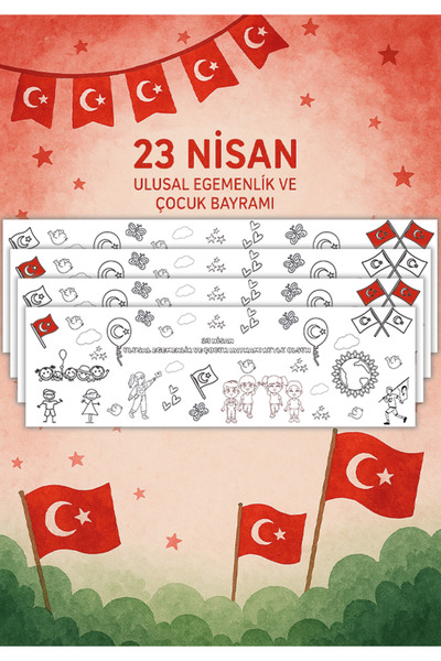 Natureplaydesign 23 April National Sovereignty and Children's Day Themed Gian...