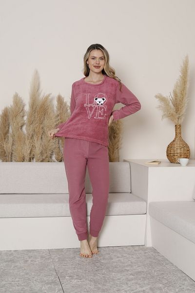 FAMES PİJAMA Dámská domácí vrtačka na fleece