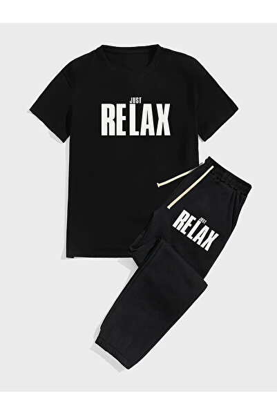 Wish BF طقم تي شيرت مطبوع وبدلة رياضية - الأناقة والراحة معًا