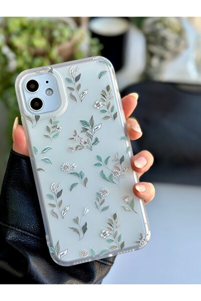 Go Aksesuar Iphone 11 Uyumlu Darbe Önleyici Mat Şeffaf Baskılı Silikon Kılıf