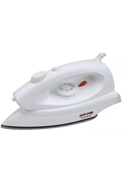 HOME MASTER 1000W Electric Steam Iron, White