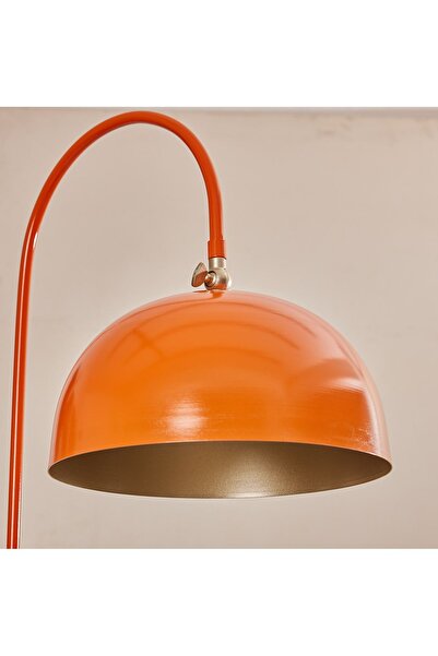 Luzarana Sonart Lambader Turuncu Metal Tasarım Lüx Yerden Aydınlatma