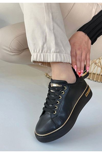 ZAGA Prime Pantofi sport cu șireturi Kity Black Skin