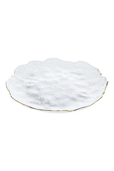 Generic طبق تقديم زجاجي شفاف من شور، 25.5×2.5 سم