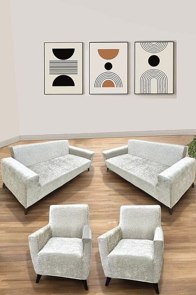 HACER HOME Hacer Velvet Rubberized 3 3 1 1 Sofa Cover Set| Sofa Cover| Sofa Bed Cover Cover Cover