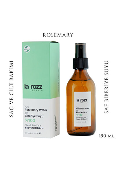 La Rozz Isparta منشط ماء إكليل الجبل لتقوية الشعر ومكافحة تساقطه - طبيعي ونقي 100% 150 مل