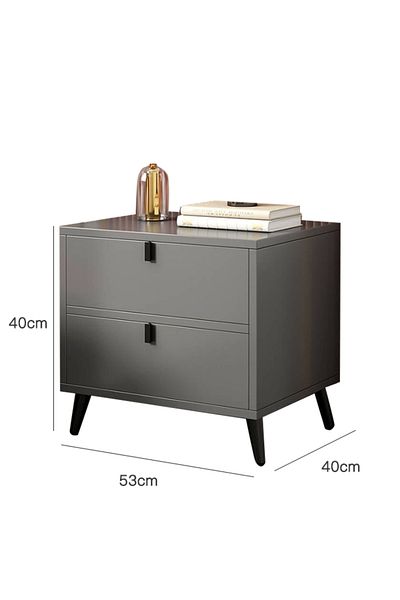 sharpdo European-style Light Luxury Bedside Table With Drawers 40*40*53cm