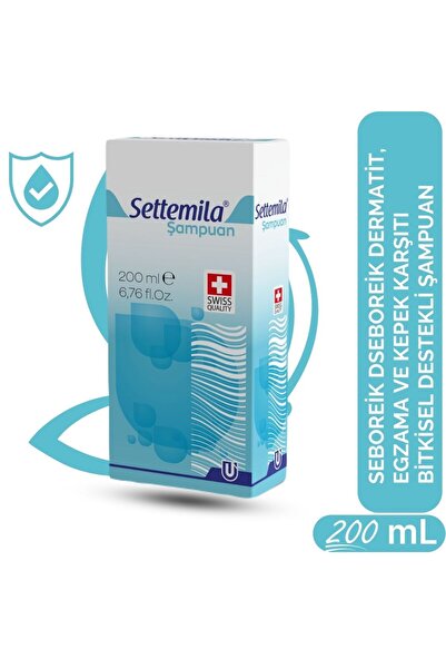 ULUS Settemila Saç Bakım Şampuanı 200 ml - Bitkisel Içerikli, Kepek Karşıtı, Nem Dengeleyici