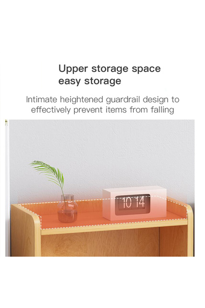 sharpdo Stylish Simple Nightstand with Drawer Desk Organizer
