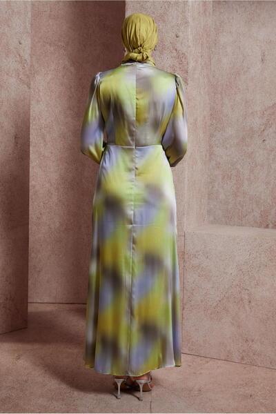 Alvina PATTERNED YORYO SATIN DRESS 44512